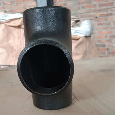12 Inch Carbon Steel Asme B16.9 Tee , Equal Straight Pipe Fittings Steel ISO 9001
